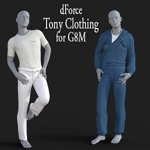 dForce Tony clothes for Genesis 8 Male