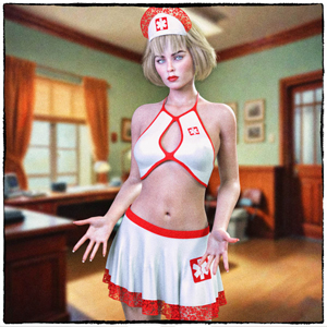 JMR dForce Ida Nurse Costume for G8F